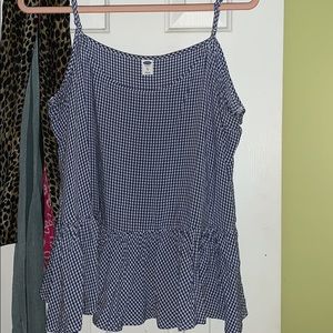 Old Navy gingham tank top